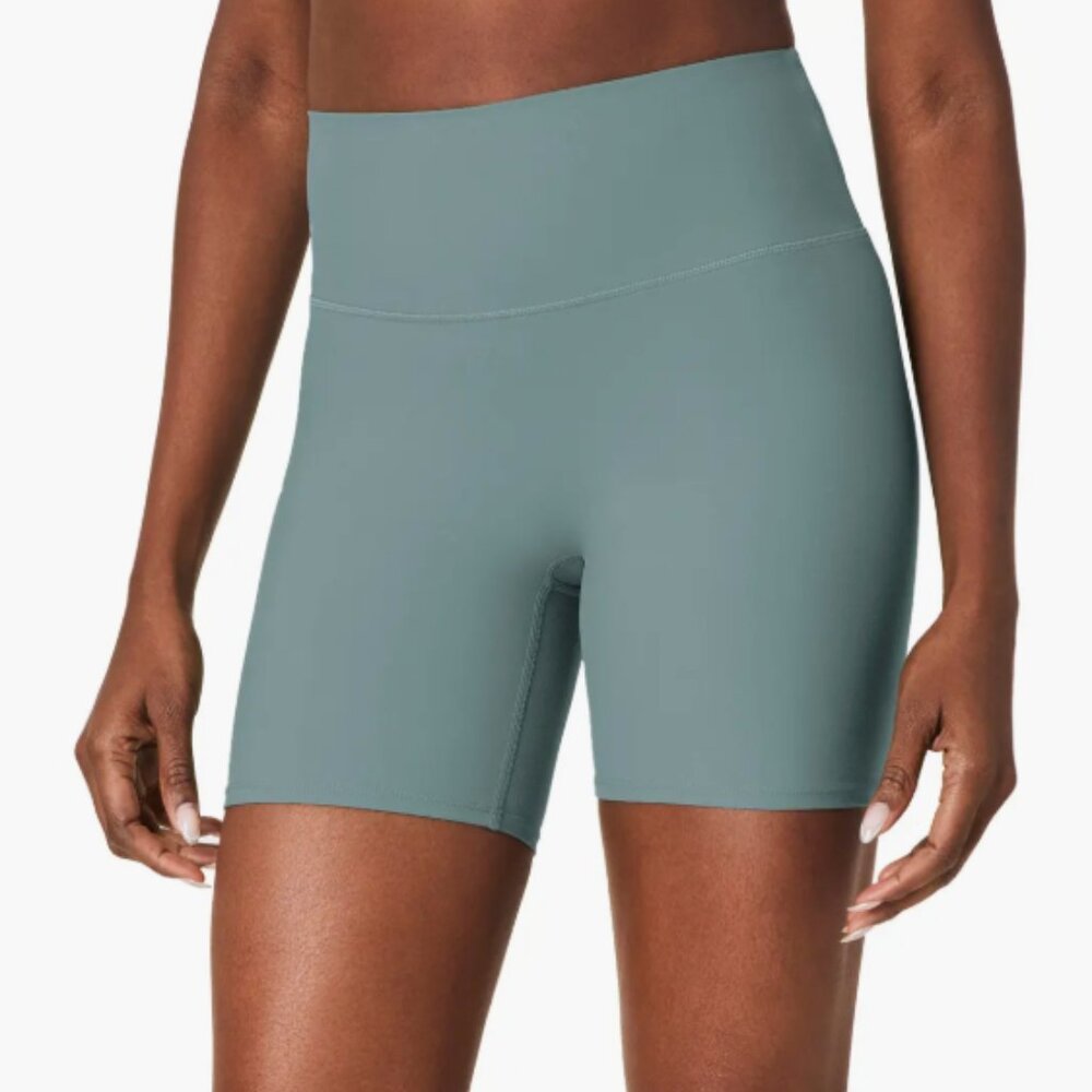 SPANX Smooth On Form Bike Shorts Medium Fennel Green